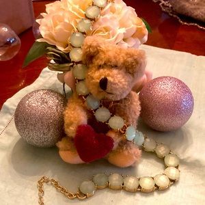 Green Crystal Talbots Necklace: Sale